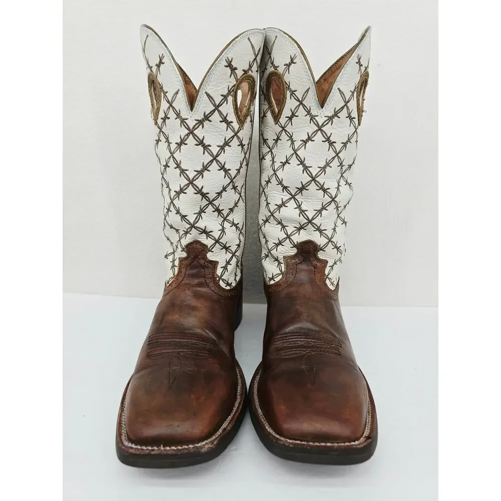 Twisted X Men's Ruff Stock Western Leather Cowboy Boots 11